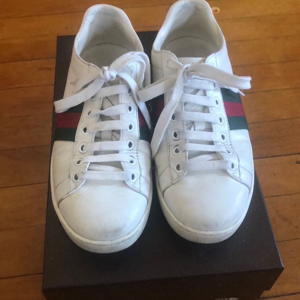 GUCCI ACE WHITE SHOES
